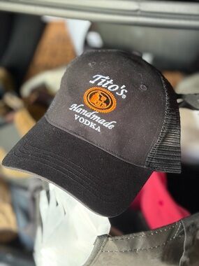 Tito's Handmade Vodka Black Mesh Back Trucker Cap
